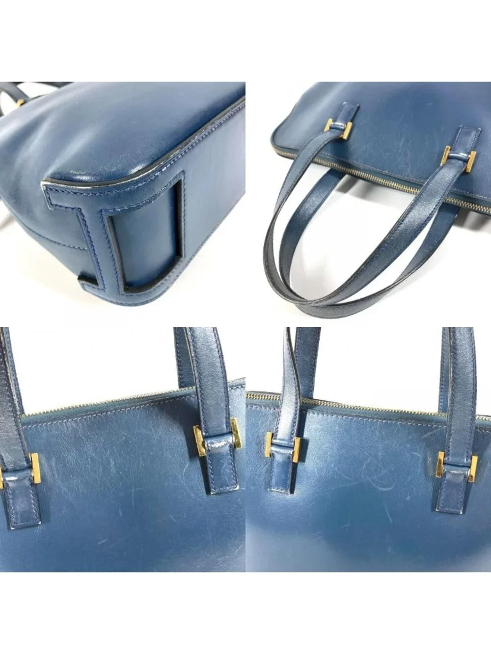 Hermes Business Bag Escapade Leather Navy